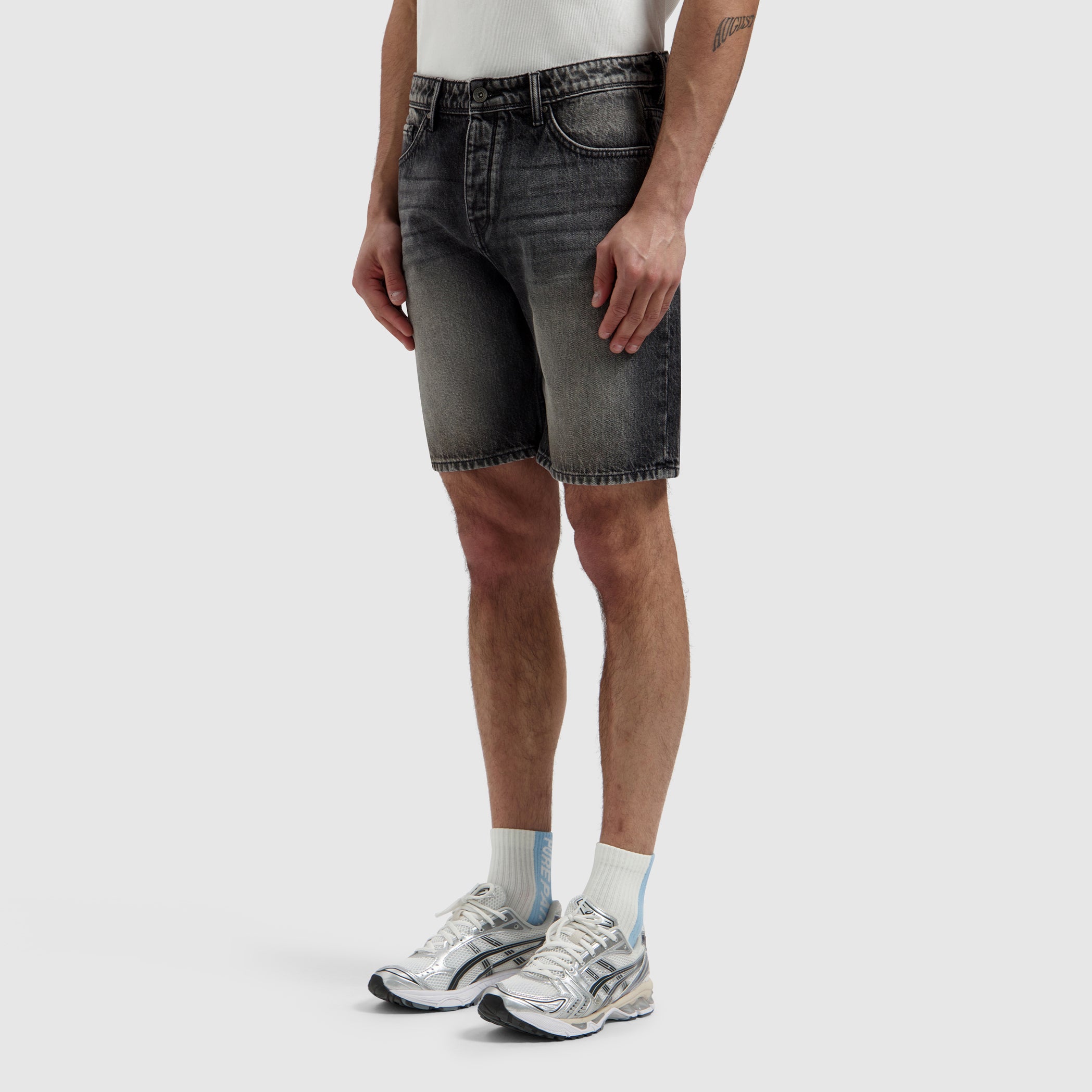 The Owen Regular Fit Short | Denim Dark Grey